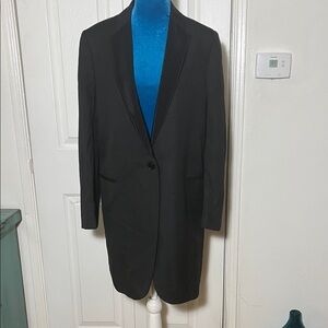 Stella McCartney Black Single-Button Longline Blazer Women’s 40